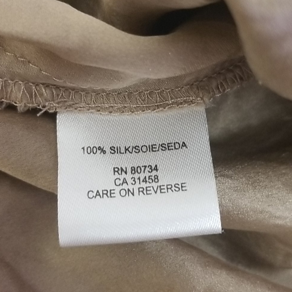 BCBG Maxazria Brown Silk Halter Dress Size 4 - Picture 4 of 5